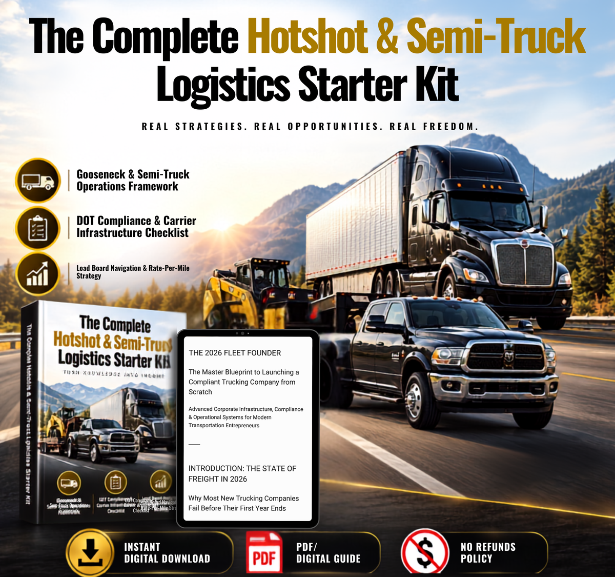 Trucking Starter Kit: 3 Essential Logistics Blueprints | Pine Digital LLC