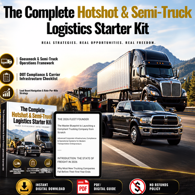 Trucking Starter Kit: 3 Essential Logistics Blueprints | Pine Digital LLC