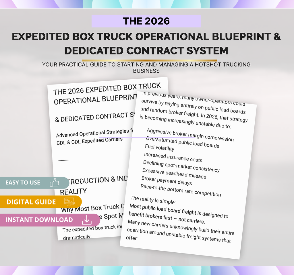 Trucking Starter Kit: 3 Essential Logistics Blueprints | Pine Digital LLC