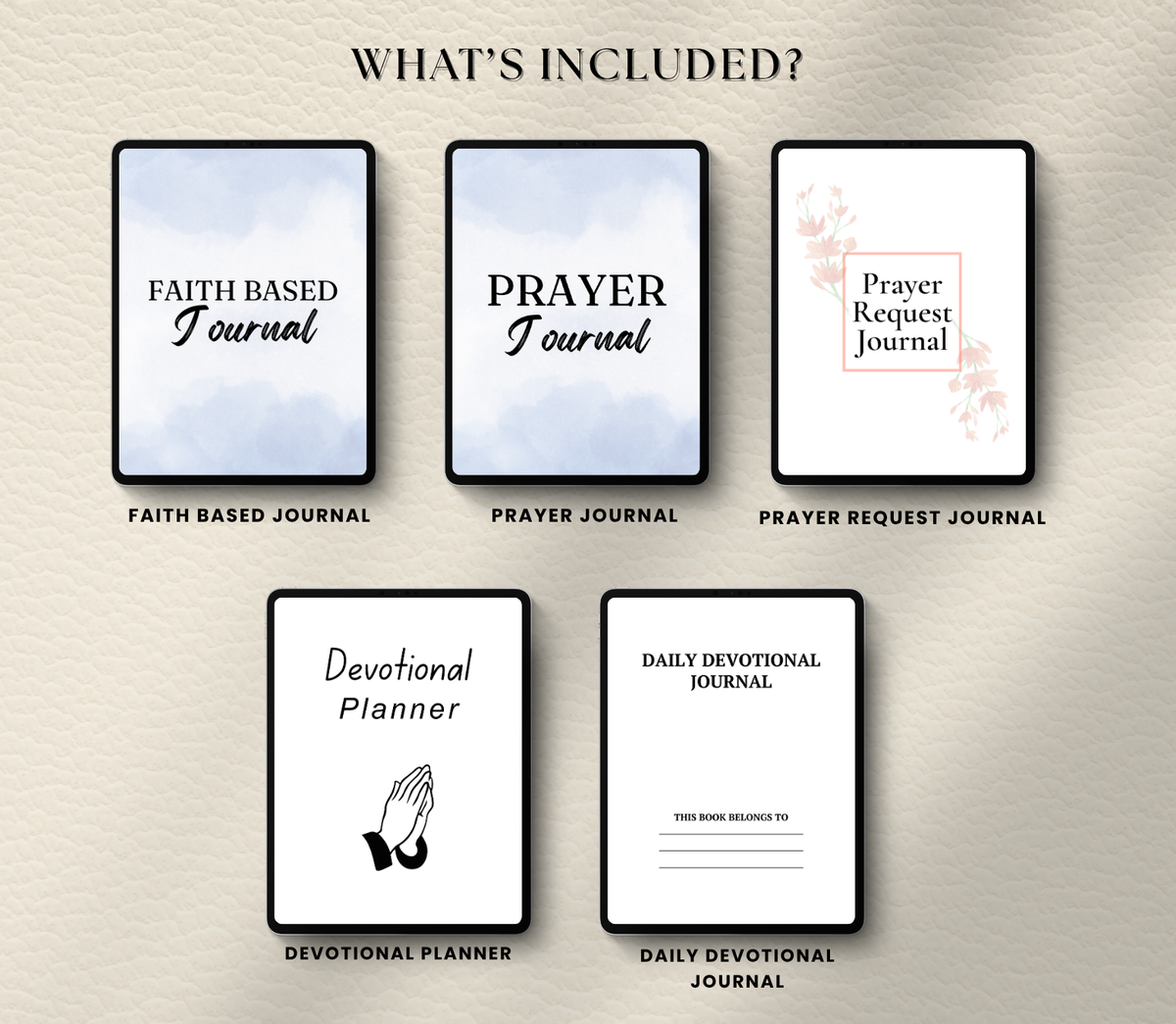 Sovereign Faith & Prayer Journal Bundle | Daily Devotional & Prayer Request Planner (Canva Template & Printable PDF)