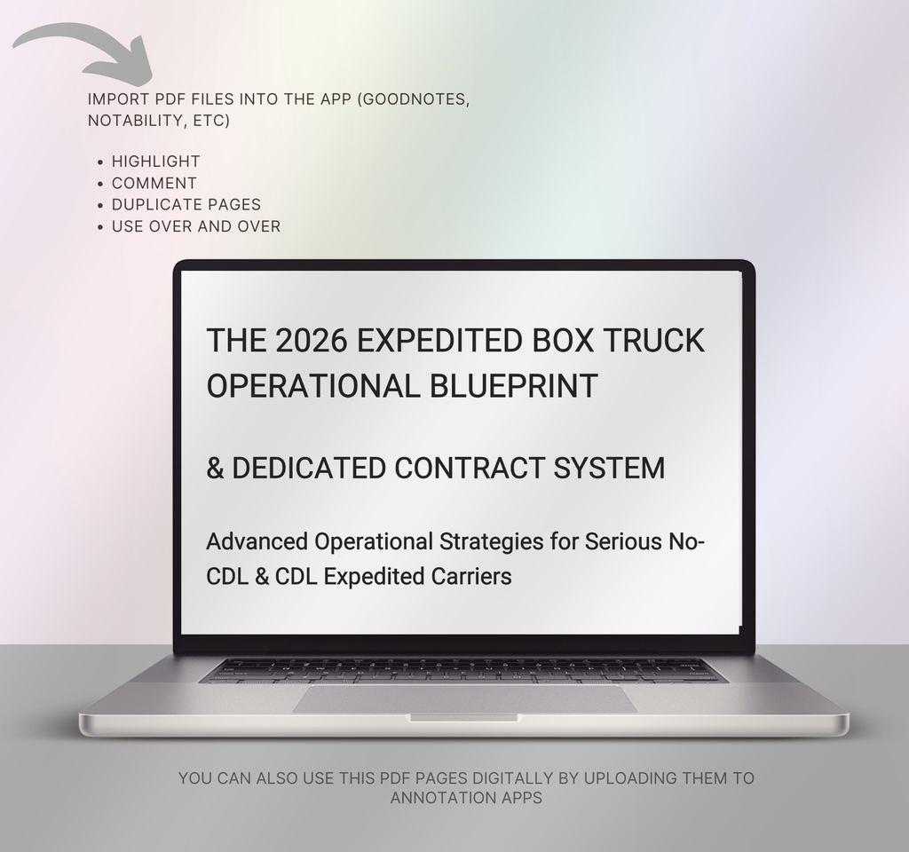 The Expedited Box Truck Operational Blueprint & Dedicated Contract System