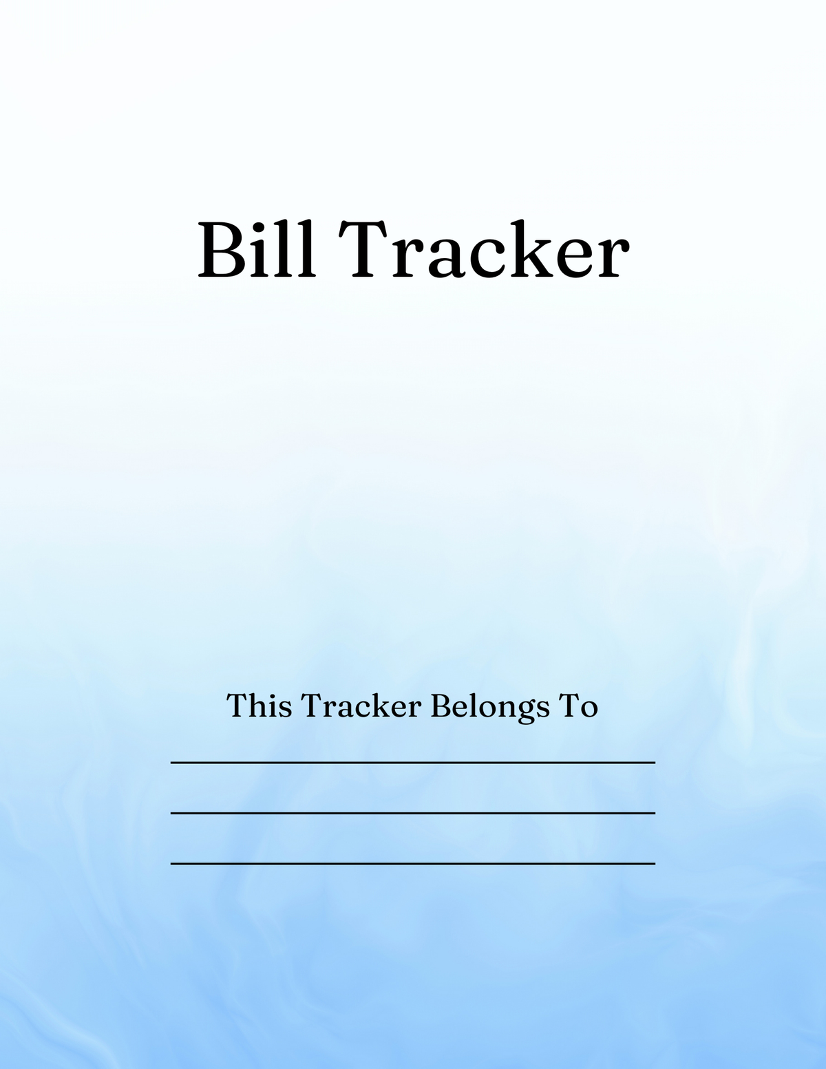 Bill Tracker