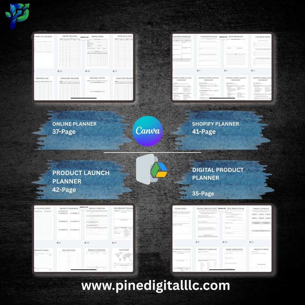 The E-Commerce & Shopify Launch Suite: 5-in-1 Master Planner Bundle (245+ Pages)