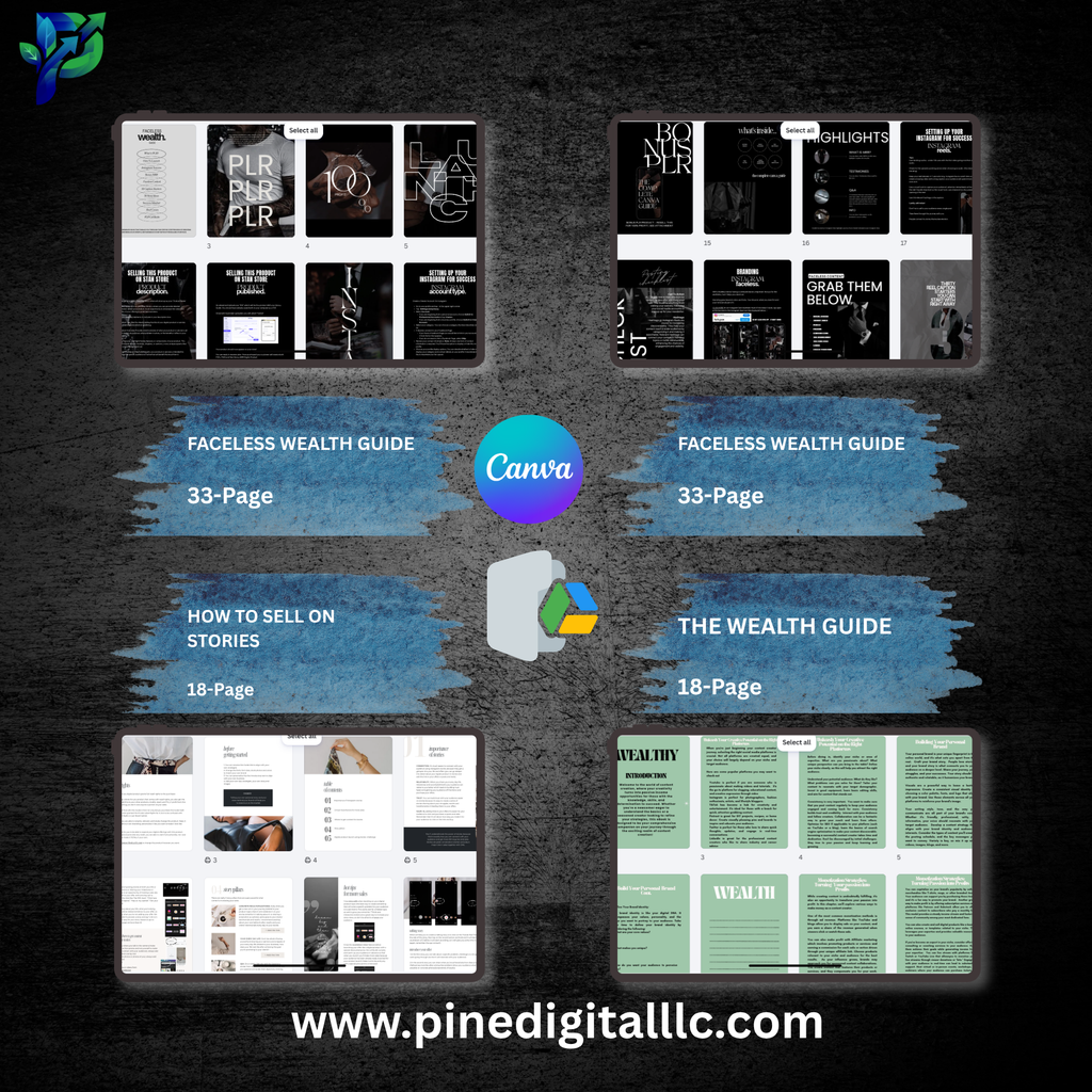 Faceless Social Media Planner & Canva Bundle | 106-Page Content Creator Kit | Instagram & TikTok Marketing Templates | Digital Download