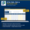 IFTA Fuel Tax & Mileage Log | Google Sheets Template for Owner-Operators & Small Fleets