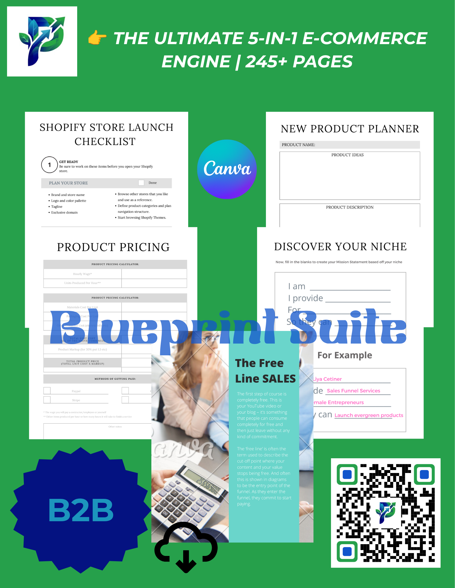 The E-Commerce & Shopify Launch Suite: 5-in-1 Master Planner Bundle (245+ Pages)