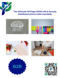 The Ultimate 147-Page ADHD Life & Success System | Fully Editable Canva Templates