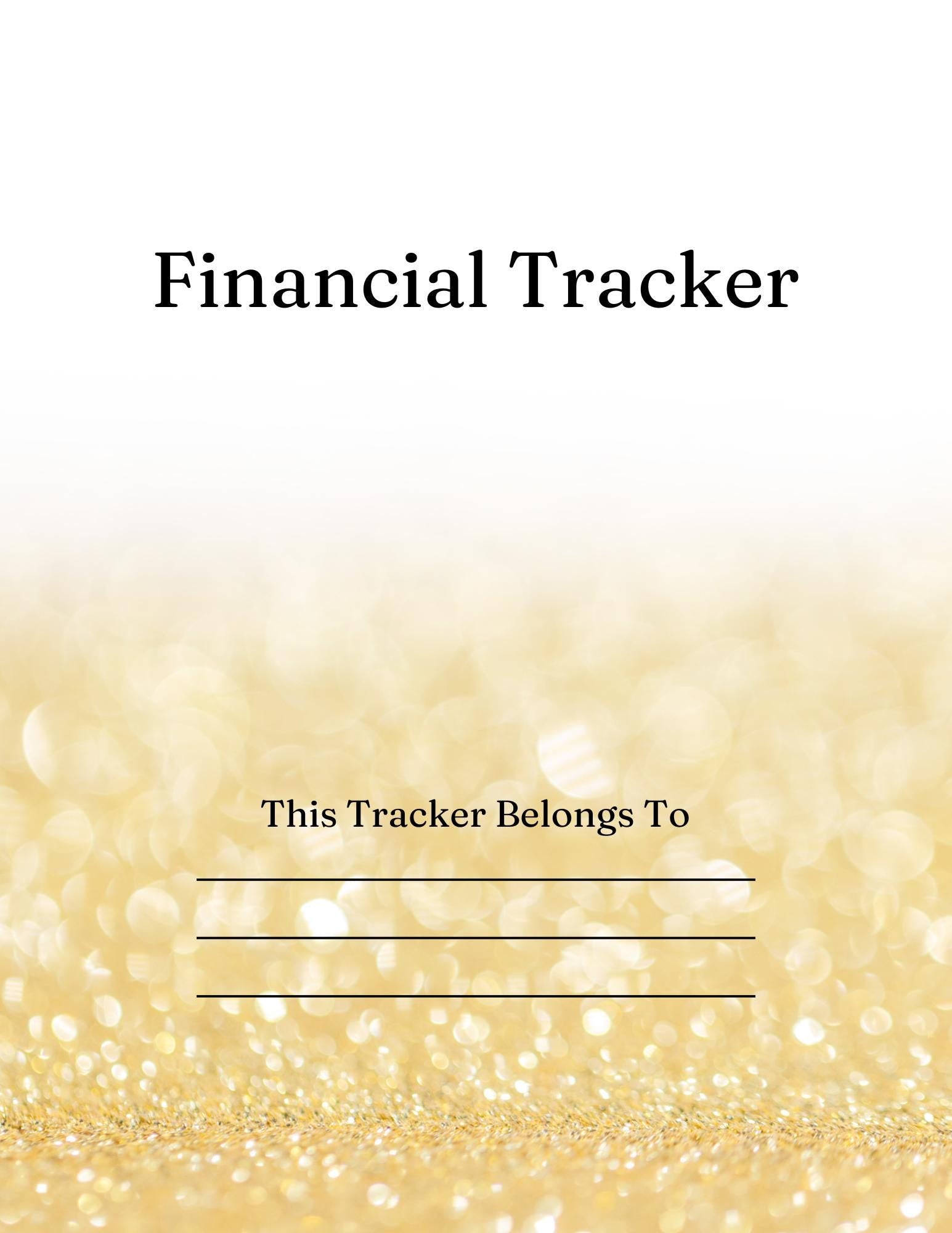 Financial Tracker: Income, Expenses, Savings Goals Log