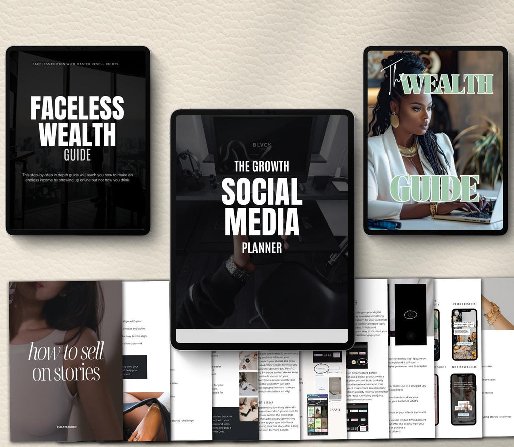 Faceless Marketing Guide & Social Media Planner | Canva Template, Content Creator Kit (Digital Download)
