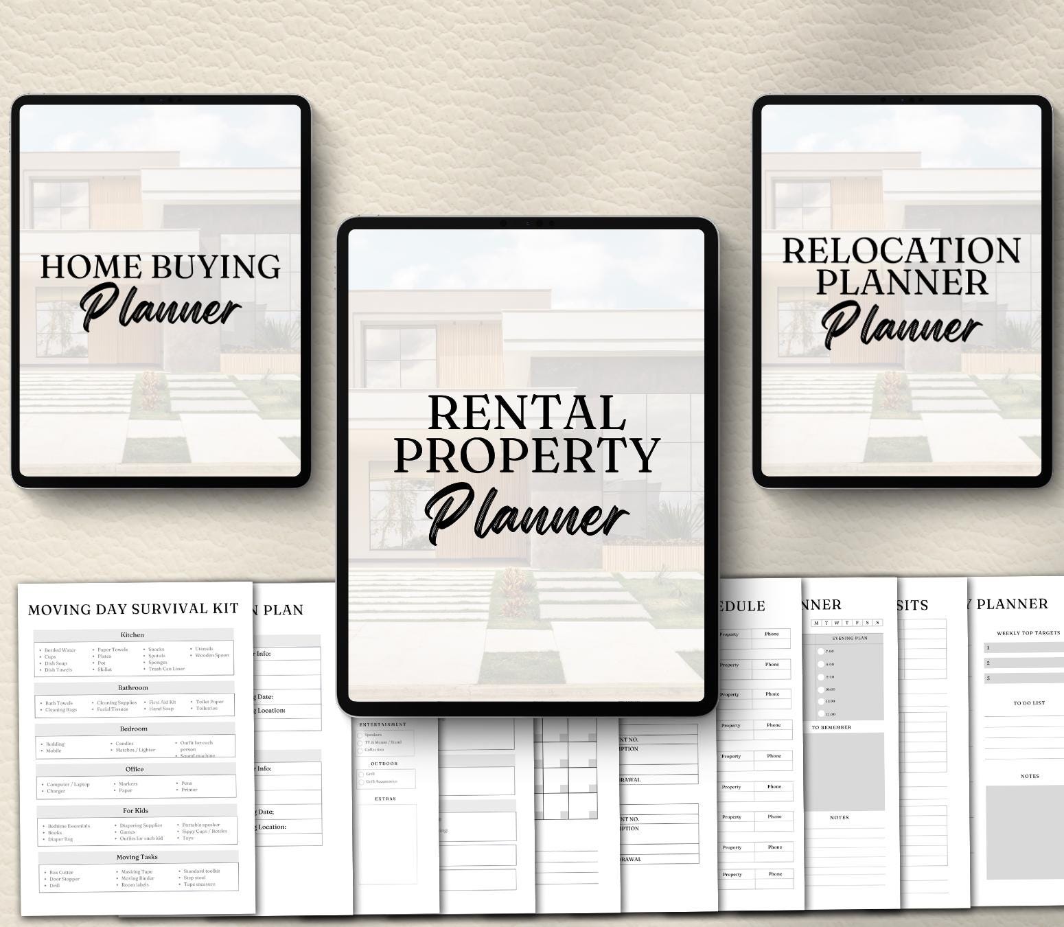 Real Estate Investor Pack, Airbnb Rental Property, Home Buying Relocation Planner