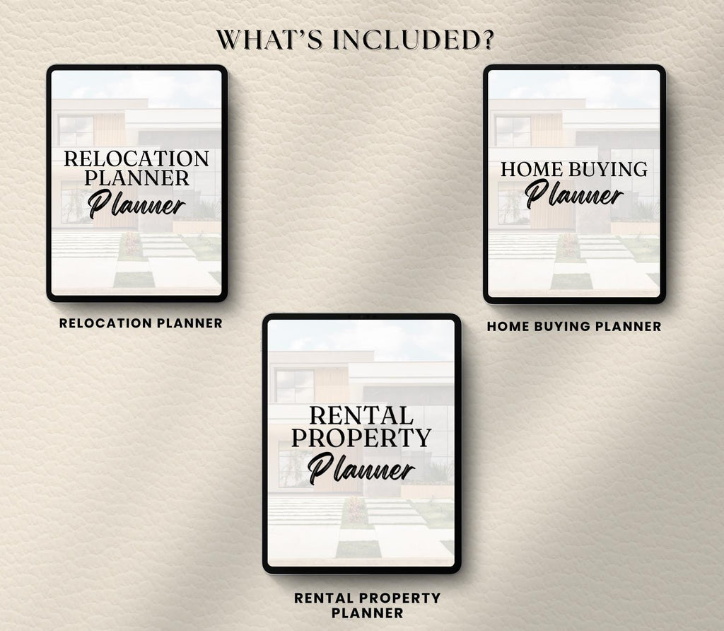 Real Estate Investor Pack, Airbnb Rental Property, Home Buying Relocation Planner