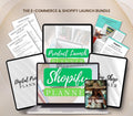 E-Commerce and Shopify Launch Bundle, Online Business Planner, Shopify Planner, Product Launch Planner, Digital Product Planner