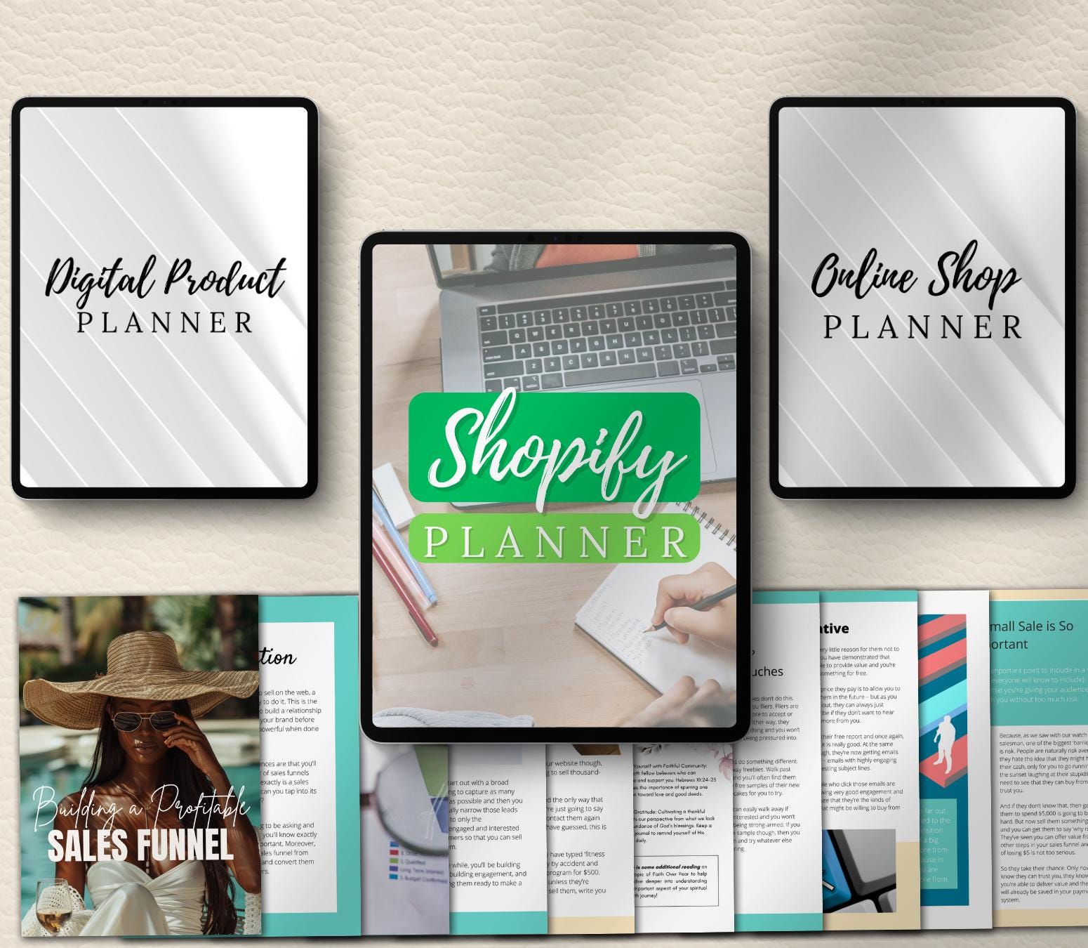 E-Commerce and Shopify Launch Bundle, Online Business Planner, Shopify Planner, Product Launch Planner, Digital Product Planner