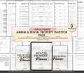 Real Estate Investor Pack, Airbnb Rental Property, Home Buying Relocation Planner
