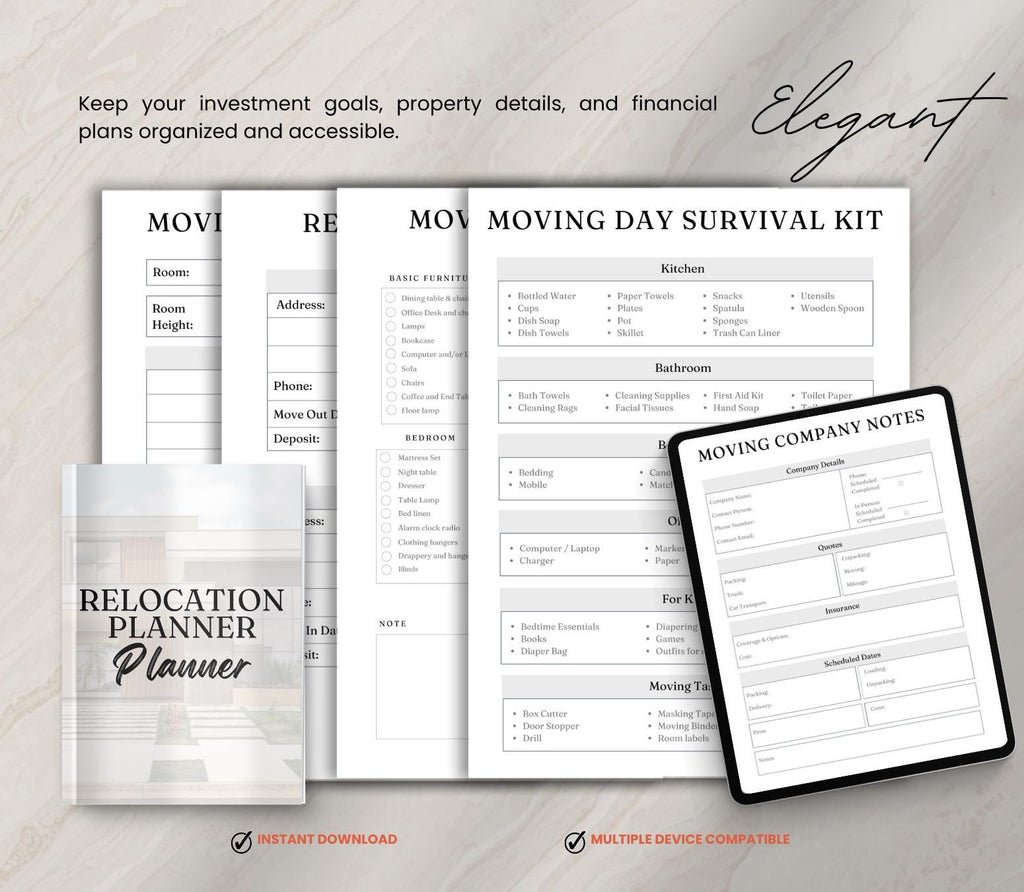 Real Estate Investor Pack, Airbnb Rental Property, Home Buying Relocation Planner